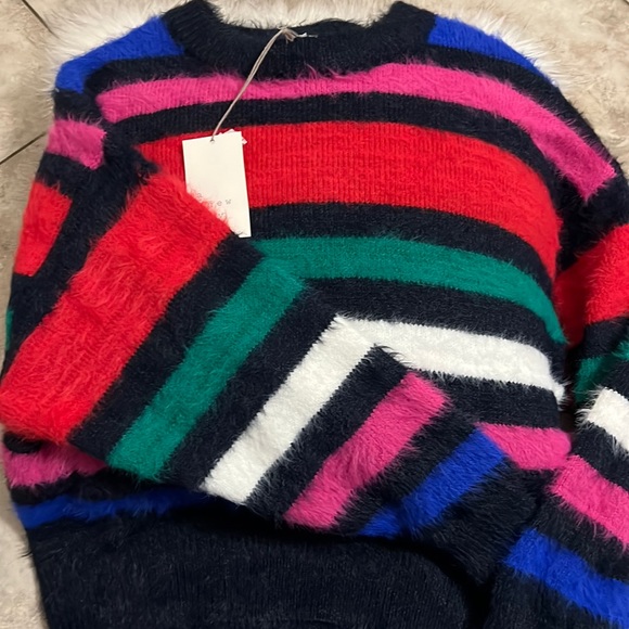 a new day Sweaters - Cool Navy striped sweater
